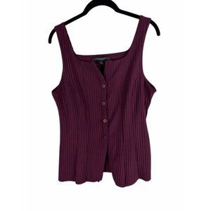 Marc New York maroon button up blouse- size M